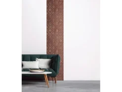 AS-Creation AS Creation Tapete Pop Up Panel Selbstklebend Ornament 250 x 52 cm Rot-Gold FSC®