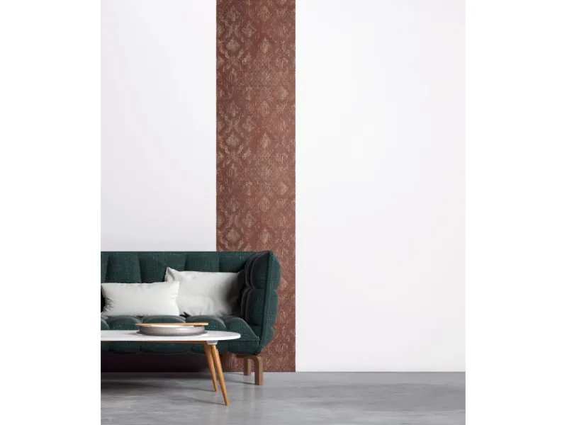 AS-Creation AS Creation Tapete Pop Up Panel Selbstklebend Ornament 250 x 52 cm Rot-Gold FSC®