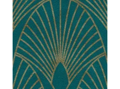 AS-Creation Bordüren^AS Creation Tapete Pop Up Panel Selbstklebend Retro 250 x 52 cm Petrol-Gold FSC®