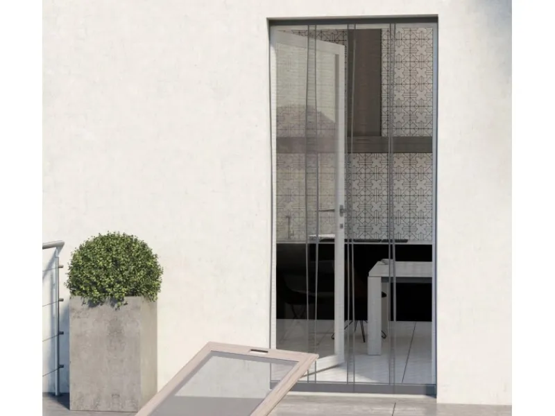 Avosdim Insektenschutz|Türvorhänge^Insektenschutz Lamellenvorhang 130cm x 230cm Grau