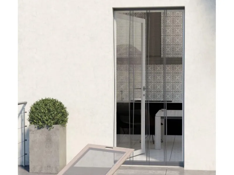 Avosdim Türvorhänge|Insektenschutz^Insektenschutz Lamellenvorhang 230cm x 130cm Schwarz