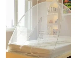 Avosdim Insektenschutz^Insektenschutzzelt mit Pop-Up Reißverschluss 150cm x 200cm Weiß