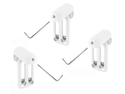 Avosdim Rollos^Klemmträger Für Rollos und Jalousien 3Er Set Verstärkt Weiß