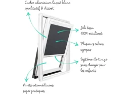 Avosdim Raffrollos^Verdunkelungsrollo Weiber Rahmen Für Velux MK06 Anthrazitgraues