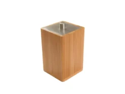 Bagnoxx Aufbewahrung^Wattepad Aufbewahrung Viereckig 7,6 x 7,6 x 11cm Bambus Braun