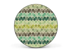 Banjado Pinnwände^Magnettafel Rund Größe 47cm Magnetwand Schwarz Aus Metall Magnetpinnwand Pinnwand Motiv Vier Farben Grün