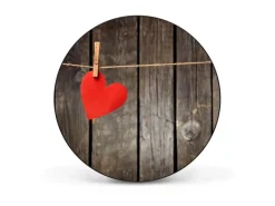 Banjado Wanddekoration|Pinnwände^Magnettafel Rund Größe 47cm Magnetwand Schwarz Aus Metall Magnetpinnwand Pinnwand Motiv Kurznachricht