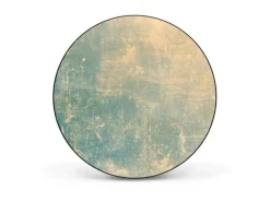 Banjado Wanddekoration|Pinnwände^Magnettafel Rund Größe 47cm Magnetwand Schwarz Aus Metall Magnetpinnwand Pinnwand Motiv Patina Grün