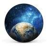 Banjado Magnettafel Rund Größe 47cm Magnetwand Schwarz Aus Metall Magnetpinnwand Pinnwand Motiv Erdkugel