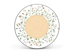 Banjado Pinnwände^Magnettafel Rund Größe 47cm Magnetwand Schwarz Aus Metall Magnetpinnwand Pinnwand Motiv Hibiskus Kreis