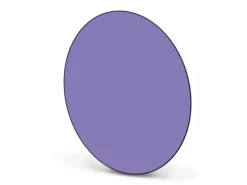 Banjado Pinnwände^Magnettafel Rund Größe 47cm Magnetwand Schwarz Aus Metall Magnetpinnwand Pinnwand Motiv Lavendel