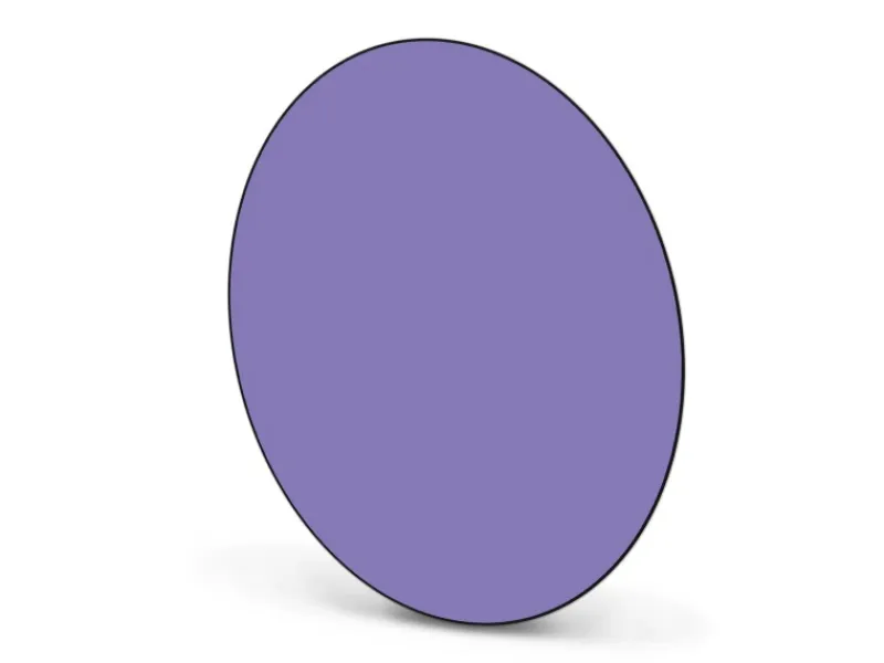 Banjado Pinnwände^Magnettafel Rund Größe 47cm Magnetwand Schwarz Aus Metall Magnetpinnwand Pinnwand Motiv Lavendel