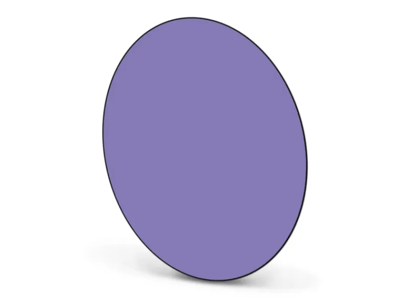 Banjado Pinnwände^Magnettafel Rund Größe 47cm Magnetwand Schwarz Aus Metall Magnetpinnwand Pinnwand Motiv Lavendel