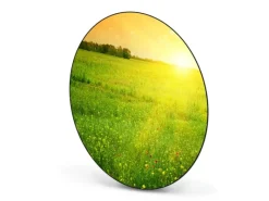 Banjado Pinnwände^Magnettafel Rund Größe 47cm Magnetwand Schwarz Aus Metall Magnetpinnwand Pinnwand Motiv Guten Morgen 2