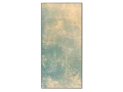 Banjado Pinnwände^Magnettafel 37x78cm Magnetwand Schwarz Aus Metall Magnetpinnwand Pinnwand Inkl. 4 Magnete Motiv Patina Grün