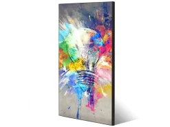 Banjado Pinnwände^Magnettafel 37x78cm Magnetwand Schwarz Aus Metall Magnetpinnwand Pinnwand Inkl. 4 Magnete Motiv Idee