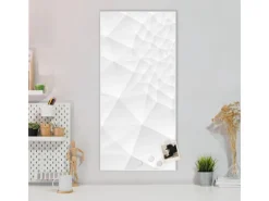 Banjado Magnettafel 37x78cm Magnetwand Weiß Aus Metall Magnetpinnwand Pinnwand Inkl. 4 Magnete Motiv Nautilus