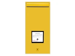 Banjado Pinnwände^Magnettafel 37x78cm Magnetwand Weiß Aus Metall Magnetpinnwand Pinnwand Inkl. 4 Magnete Motiv Briefkasten Gelb