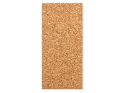 Banjado Pinnwände^Magnettafel 37x78cm Magnetwand Weiß Aus Metall Magnetpinnwand Pinnwand Inkl. 4 Magnete Motiv Kork