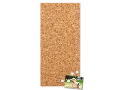 Banjado Pinnwände^Magnettafel 37x78cm Magnetwand Weiß Aus Metall Magnetpinnwand Pinnwand Inkl. 4 Magnete Motiv Kork