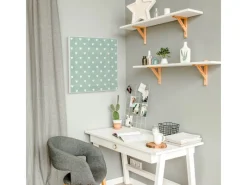 Banjado Magnettafel 50x50cm Magnetwand Weiß Aus Metall Magnetpinnwand Pinnwand Inkl. 4 Magnete Motiv Muster Herzen