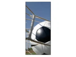 Banjado Pinnwände^Magnettafel 37x78cm Magnetwand Schwarz Aus Metall Magnetpinnwand Pinnwand Inkl. 4 Magnete Motiv Fußball