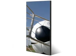Banjado Pinnwände^Magnettafel 37x78cm Magnetwand Schwarz Aus Metall Magnetpinnwand Pinnwand Inkl. 4 Magnete Motiv Fußball