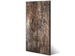 Banjado Magnettafel 37x78cm Magnetwand Schwarz Aus Metall Magnetpinnwand Pinnwand Inkl. 4 Magnete Motiv Altes Holz