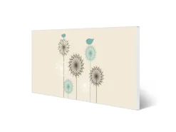 Banjado Magnettafel 78x37cm Magnetwand Weiß Aus Metall Magnetpinnwand Pinnwand Inkl. 4 Magnete Motiv Kugelfontänen