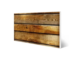 Banjado Pinnwände^Magnettafel 78x37cm Magnetwand Weiß Aus Metall Magnetpinnwand Pinnwand Inkl. 4 Magnete Motiv Holzbretter