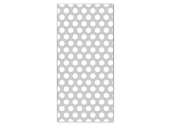 Banjado Pinnwände^Magnettafel 37x78cm Magnetwand Silber Aus Metall Magnetpinnwand Pinnwand Inkl. 4 Magnete Motiv Punkte Grau