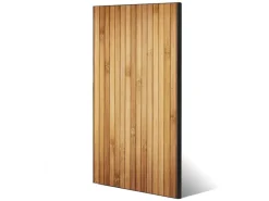 Banjado Pinnwände^Magnettafel 37x78cm Magnetwand Schwarz Aus Metall Magnetpinnwand Pinnwand Inkl. 4 Magnete Motiv Bambusholz