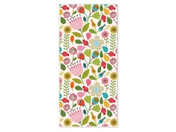 Banjado Magnettafel 37x78cm Magnetwand Weiß Aus Metall Magnetpinnwand Pinnwand Inkl. 4 Magnete Motiv Rosa Kelch Hell