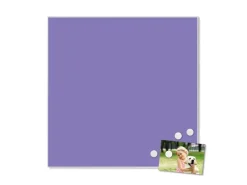 Banjado Pinnwände^Magnettafel 50x50cm Magnetwand Weiß Aus Metall Magnetpinnwand Pinnwand Inkl. 4 Magnete Motiv Lavendel