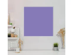 Banjado Pinnwände^Magnettafel 50x50cm Magnetwand Weiß Aus Metall Magnetpinnwand Pinnwand Inkl. 4 Magnete Motiv Lavendel