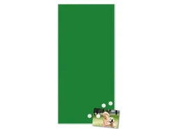 Banjado Pinnwände^Magnettafel 37x78cm Magnetwand Weiß Aus Metall Magnetpinnwand Pinnwand Inkl. 4 Magnete Motiv Grün