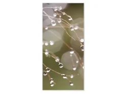 Banjado Magnettafel 37x78cm Magnetwand Weiß Aus Metall Magnetpinnwand Pinnwand Inkl. 4 Magnete Motiv Tau Auf Zweigen