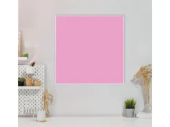 Banjado Magnettafel 50x50cm Magnetwand Weiß Aus Metall Magnetpinnwand Pinnwand Inkl. 4 Magnete Motiv Rose