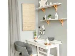 Banjado Pinnwände^Magnettafel 37x78cm Magnetwand Silber Aus Metall Magnetpinnwand Pinnwand Inkl. 4 Magnete Motiv Bretter