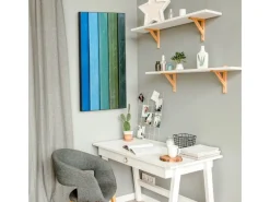 Banjado Magnettafel 37x78cm Magnetwand Schwarz Aus Metall Magnetpinnwand Pinnwand Inkl. 4 Magnete Motiv Regenbogenfarben