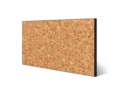 Banjado Pinnwände^Magnettafel 78x37cm Magnetwand Schwarz Aus Metall Magnetpinnwand Pinnwand Inkl. 4 Magnete Motiv Kork