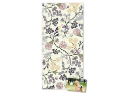 Banjado Magnettafel 37x78cm Magnetwand Weiß Aus Metall Magnetpinnwand Pinnwand Inkl. 4 Magnete Motiv Florale Tapete