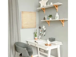 Banjado Magnettafel 50x50cm Magnetwand Weiß Aus Metall Magnetpinnwand Pinnwand Inkl. 4 Magnete Motiv Bretter