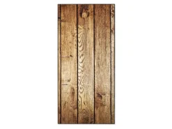 Banjado Magnettafel 37x78cm Magnetwand Schwarz Aus Metall Magnetpinnwand Pinnwand Inkl. 4 Magnete Motiv Geöltes Holz