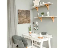 Banjado Pinnwände^Magnettafel 50x50cm Magnetwand Weiß Aus Metall Magnetpinnwand Pinnwand Inkl. 4 Magnete Motiv Steinwand Antik