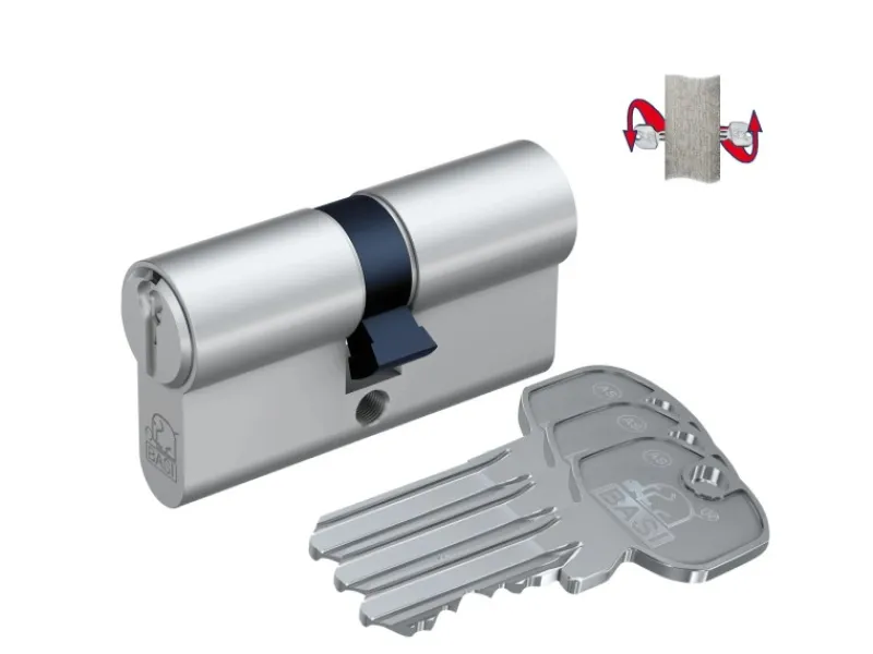 Basi Stifte^- AS - Profil-Doppelzylinder - 35/85 mm - Verschiedenschließend - Not- und Gefahrenfunktion