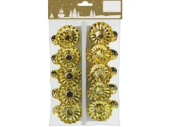 Baumkerzenhalter Metall Gold 10 Stück