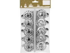 Kerzenhalter^Baumkerzenhalter Metall Silber 10 Stück