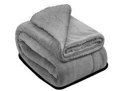 Beautissu Decken^Alina Decke 150x200cm Hellgrau/Hellgrau