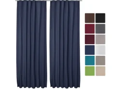 Beautissu Amelie TK Vorhang mit Kräuselband 140x245cm 2tlg